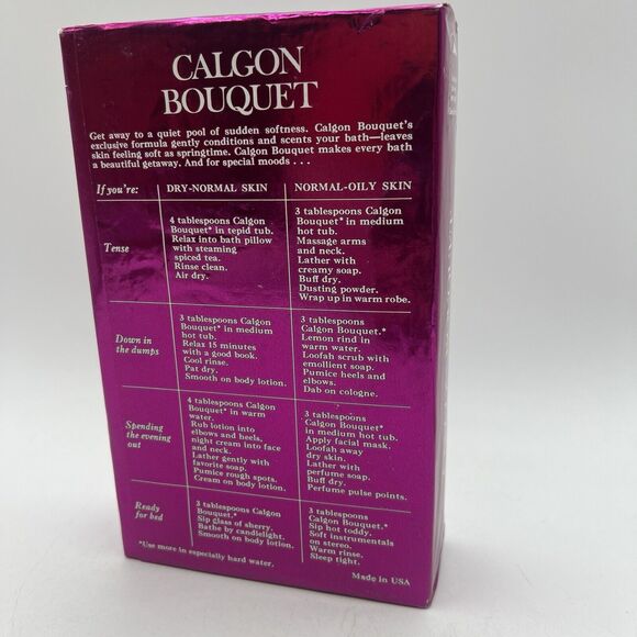 Vintage Calgon Bath Oil Beads Spring Breeze 15 oz Discontinued HTF NEW 1980s - Picture 2 of 3